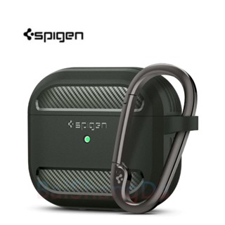 SPIGEN เคสหูฟัง TPU คาร์บอนไฟเบอร์ พร้อมตะขอ สําหรับ Apple AirPods Pro 2 Air Pods 3