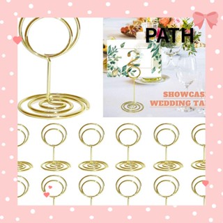 PATH แคลมป์หนีบกระดาษ โลหะ รูปหัวใจ โรแมนติก สําหรับตกแต่งโต๊ะงานแต่งงาน 1 ชิ้น