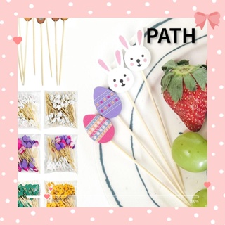 PATH ส้อมจิ้มผลไม้อีสเตอร์ แบบใช้แล้วทิ้ง 100 ชิ้น