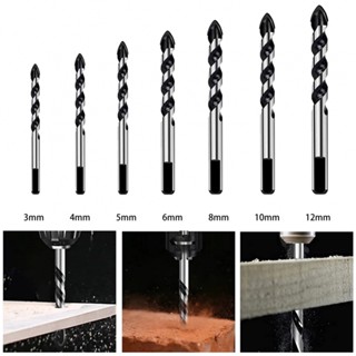 ⚡NEW 8⚡Triangle Glass Drill 1pcs 3-12mm Diamond Drill Glass Metal Silver + Black Tool