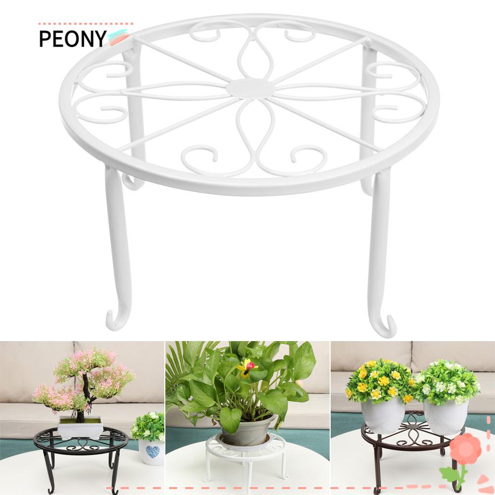 Peony ชั้นวางกระถางต้นไม้โลหะสําหรับตกแต่งสวนบอนไซหลากสี