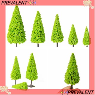 PREVA โมเดลต้นคริสต์มาส 10 ชิ้น สําหรับตกแต่งรางรถไฟ