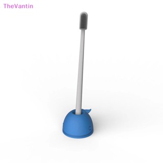 Thevantin ที่วางแปรงสีฟันซิลิโคน รูปปลาวาฬน่ารัก ขนาดเล็ก สามสี สําหรับสํานักงาน