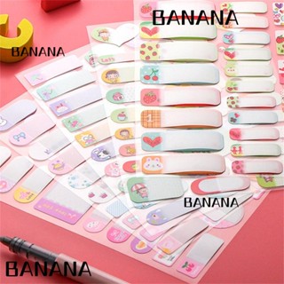 Banana1 ป้ายแท็ก ลายการ์ตูนน่ารัก มีกาวในตัว สําหรับติดขวดนมเด็ก