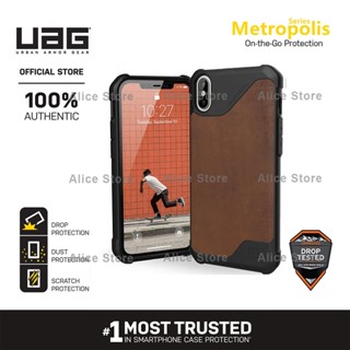 Uag เคสโทรศัพท์มือถือ กันตก สีน้ําตาล สําหรับ iPhone XS MAX X XS XR