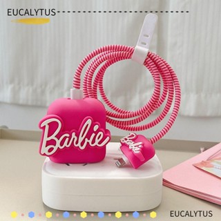 Eutus เคสป้องกันหัวชาร์จ 18 20W สีชมพู สําหรับตุ๊กตาบาร์บี้