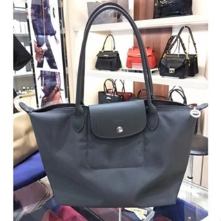 พร้อมส่ง ของแท้ 100% Longchamp Neo 1899/2605 578 กระเป๋าถือ ผ้าไนล่อน ใบยาว ขนาดใหญ่ สําหรับผู้หญิง