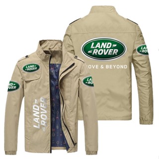 Land Rover LOGO jacket car shop custom work clothes range rover discovery freelander evoque Velar Defender outdoor driving loose thin cardigan stand collar windbreaker