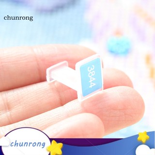 Chunrong สติกเกอร์ตัวเลข DMC กันตก สําหรับติดตกแต่งสมุดภาพ การ์ด 1 ชุด