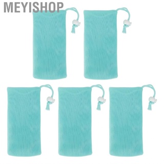 Meyishop Mesh Soap Pouch  Exfoliating Quick Drying Saver Bag Soft for Face Cleansing