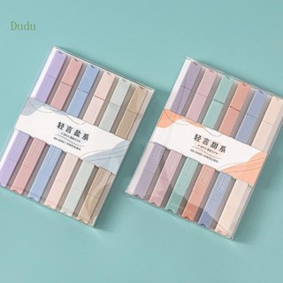 Dudu ปากกามาร์กเกอร์ ไฮไลท์ 12 สี สําหรับสมุดภาพ อัลบั้มภาพ DIY