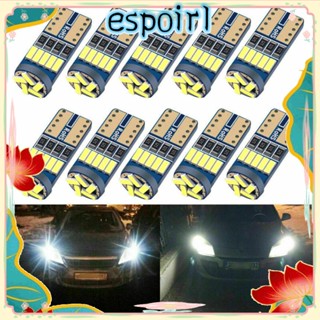 Espo หลอดไฟ LED COB 12V สีขาว สําหรับติดป้ายทะเบียนรถยนต์ 10 ชิ้น