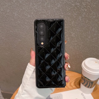 เคสโทรศัพท์มือถือหนัง PU พับได้ หรูหรา มีสไตล์ สําหรับ Samsung Galaxy Z Fold 3 4 5 5G Z Fold 5