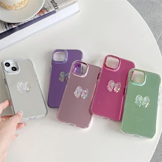 Ins ใหม่ เคสป้องกันโทรศัพท์มือถือ ลายโบว์ กันกระแทก สําหรับ Apple Iphone 14promax 13 11 14pro 13pro 14