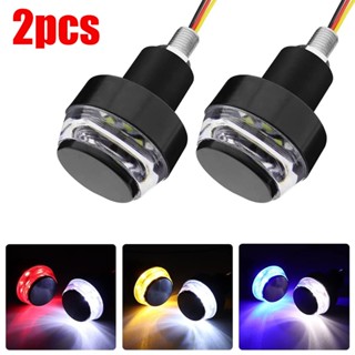 2ocs ไฟเลี้ยว ไฟกระพริบ LED 12V สําหรับติดแฮนด์รถมอเตอร์ไซค์