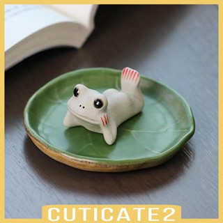 [Cuticate2] ถาดใส่ชา รูปดอกบัว สําหรับตกแต่งบ้าน