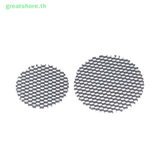 Greatshore ฝาครอบไฟสปอตไลท์ LED ทรงกลม อะลูมิเนียม ป้องกันแสงสะท้อน ทรงกลม ขนาด 42-72 มม. สีดํา 2 ชิ้น