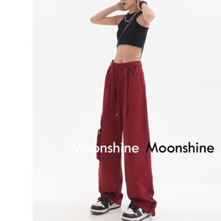 Moon  กางเกงขายาว คาร์โก้ กางเกง เชือกอเมริกันคลาสิค Cargo pants 2023 NEW 072925 สวย Korean Style Unique Chic A93L6YF 36Z230909