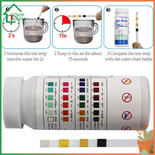 4 in 1 กระดาษทดสอบคุณภาพน้ํา ทดสอบคลอรีน ความแข็งเป็นด่าง