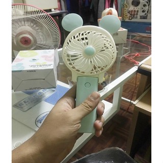 ส่งด่วน 1 วัน Portable Fan พัดลมพกพา USB ใส่ถ่าน Handy Mini Fan ส่งฟรี