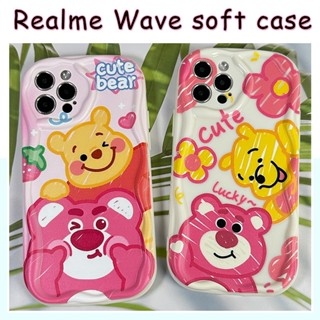 FOR REALME C55 5 5S 5i 6i 7i 6 C11 C12 C17 C20 C25 PRO cute Wave Case