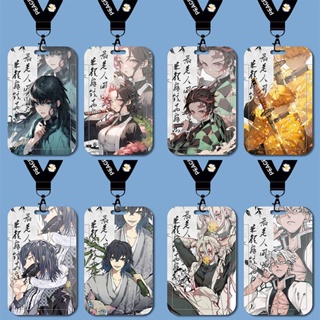 Demon Slayer card sleeve kimetsu no yaiba anime Tsuyuri Kanao animation Tokitou Muichirou ACGN Agatsuma Zenitsu Name tag  Kamado Tanjirou Transparent shell Kamado Nezuko Student card protective case