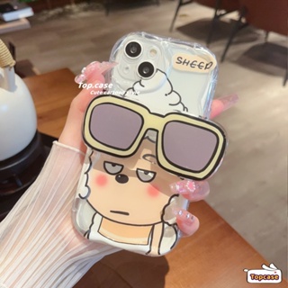 เคสโทรศัพท์มือถือ ขอบโค้ง ลายแกะน่ารัก 3D แวววาว พร้อมที่ตั้งวาง สําหรับ infinix Smart 7 5 2020 Hot 30 30i 30Play 20 20i 20Play Note 30 Pro 12 G96 Smart 6 6Plus Hot 8 10 Lite Hot 12 11 10 Play