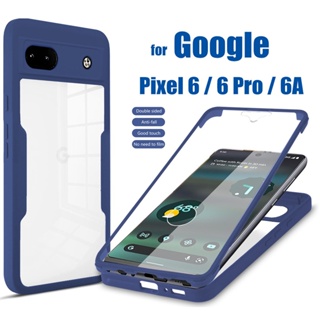 Czm Google Pixel 6A เคส 360 องศา เต็มตัว สองด้าน กันกระแทก ป้องกันหน้าจอ