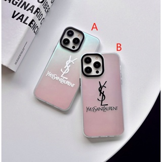 เคสโทรศัพท์มือถือ ลายเลเซอร์แบรนด์ สําหรับ iphone 14 13 12 14promax YS 13 13pro 13promax 12 11 promax