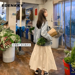 EOENKKY  กระโปรง กระโปรงยีนส์ กระโปรงกางเกง 2023 NEW Style 0729113 ทันสมัย Unique High quality สบาย A93M0JE 36Z230909