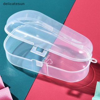 Delicatesun กล่องเก็บช้อนส้อม เด็ก บนโต๊ะอาหาร เคสใส เด็ก ซิลิโคน ช้อน กล่องอาหาร เกรด PP เดินทาง กล่องภาชนะที่ดี