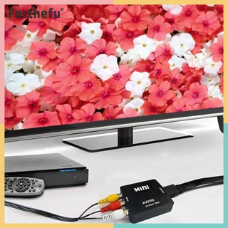 ★ Forthefu ★  กล่องแปลงวิดีโอคอมโพสิต HDMI เป็น AV 1080P MINI AV2HDMI HD เป็น RCA AV CVSB L R รองรับ NTSC PAL