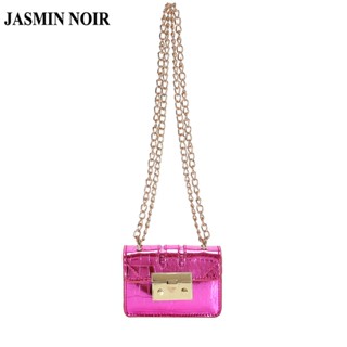 Jasmin NOIR กระเป๋าสะพายข้าง หนัง PU ลายสก๊อต ขนาดเล็ก สําหรับผู้หญิง