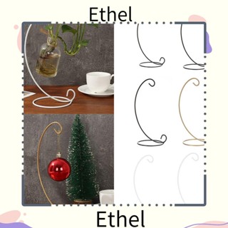 Ethel1 ตะขอเหล็กแขวนกระถางต้นไม้ ดอกไม้ แบบลูกบอลแก้ว สําหรับแขวนตกแต่งงานแต่งงาน