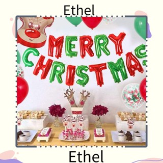 Ethel1 ชุดลูกโป่งฟอยล์ ลายคริสต์มาส สําหรับตกแต่ง