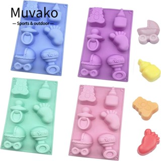 Muvako แม่พิมพ์ซิลิโคน 29*17 ซม. สีชมพู เขียวอ่อน ฟ้า ม่วง 4 ชิ้น