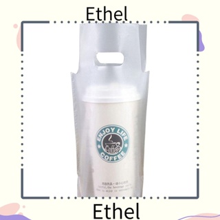 Ethel1 ถุงพลาสติกใส่เครื่องดื่ม HDPE แบบใส เกรดอาหาร 700 มล. 16x28 ซม. สําหรับจัดส่ง 100 ชิ้น ต่อชุด