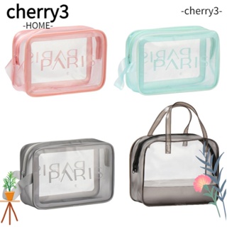 Cherry3 กระเป๋าเครื่องสําอาง PVC สําหรับแต่งหน้า