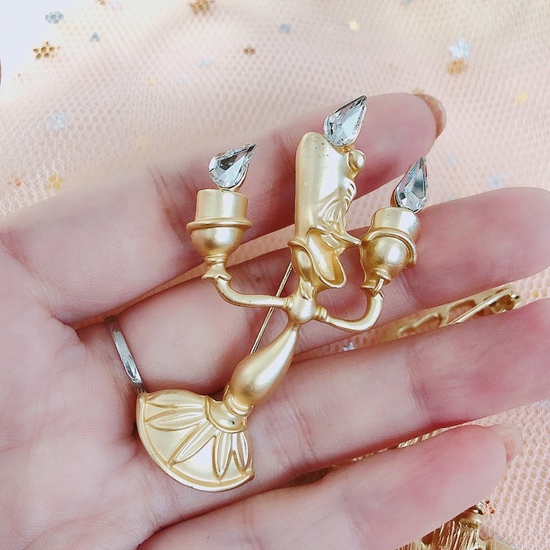 วินเทจ สวยหรู ผู้หญิง ผู้ชาย การ์ตูน ปราสาท พลอยเทียม เข็มกลัด Pins กลวง ฟักทอง รถ หัวเข็มขัด เสื้อยกทรง ผู้หญิง อุปกรณ์เสริม - รูปที่ 4