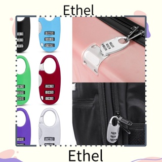 Ethel1 ตัวล็อครหัสผ่าน โลหะผสมสังกะสี 3 หลัก แบบพกพา สําหรับหอพัก ตู้เสื้อผ้า