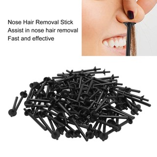 HaiR Ving 100pcs Nose Wax Sticks Applicator Professional PP Waxing Strips สำหรับทำความสะอาดรูจมูก