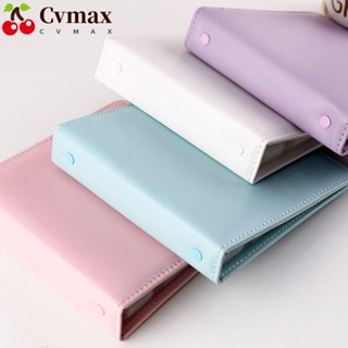 Cvmax อัลบั้มหนัง ขนาดเล็ก 100 ช่อง แบบพกพา สี่สี สไตล์มินิมอล สําหรับใส่จัดเก็บตั๋ว