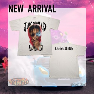 [Upfame.store] Juice WRLD : Legends เสื้อbootleg เสือยืดคอกลม oversize สีขาวเฟด ป้ายHiptrack (Special Cotton)