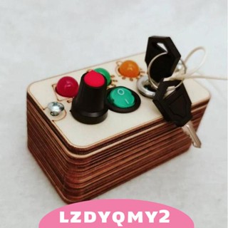 [Lzdyqmy2] บอร์ดไม้ พร้อมไฟ ของเล่นเสริมการเรียนรู้ สําหรับเด็กอนุบาล