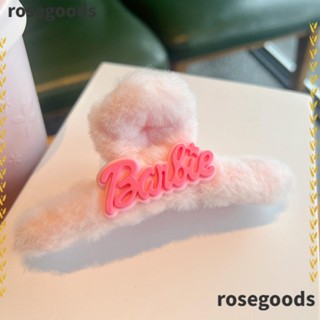 Rosegoods1 กิ๊บติดผม รูปตุ๊กตาปลาฉลาม สีชมพู สําหรับตุ๊กตาบาร์บี้