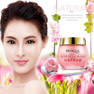 【COD】 Bioaqua 120ml Rose Petal Sleeping Face Mask Cream Essence Moisturizing Night Cream Anti Aging Anti Wrinkle Nutrition Whitening Skin Care Produits