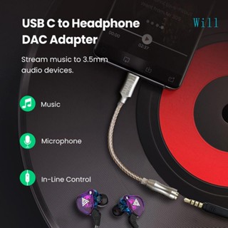 Will ALC5686 แอมป์หูฟัง USB Type C DAC เอาท์พุต 3 5 มม. 32bit 384KHz สําหรับเครื่องขยายเสียง Android Windows10