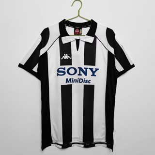 เสื้อกีฬาแขนสั้น ลายทีมชาติฟุตบอล Juve Home 1997 98 Juve สไตล์วินเทจ แห้งเร็ว ไซซ์ S-XXL AAA