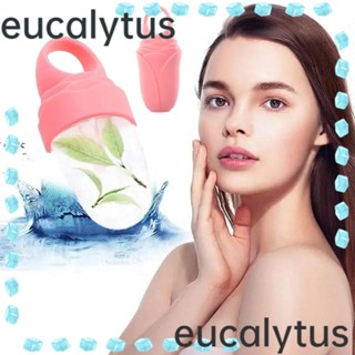 Eucalytus1 ถาดน้ําแข็งซิลิโคน ลดสิวบนใบหน้า สําหรับดูแลผิวหน้า บรรเทาอาการบวม ยกกระชับคอนทัวร์ ลูกกลิ้งน้ําแข็งซิลิโคน