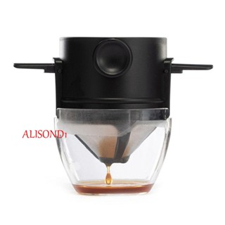 Alisond1 ที่กรองกาแฟ สเตนเลส ทําความสะอาดง่าย สร้างสรรค์ ของขวัญ ที่ใส่กาแฟ ไร้กระดาษ